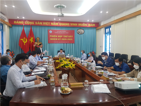 Phiên họp thứ Bảy Hội đồng trường Trường ĐH Nha Trang, nhiệm kỳ 2020 - 2025