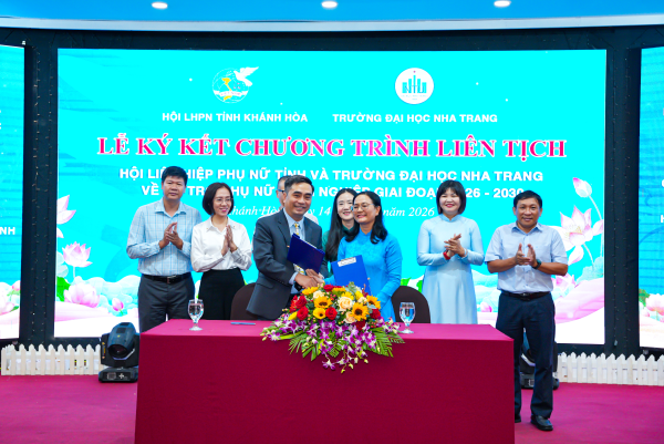 Trường Đại học Nha Trang ký kết hợp tác với Hội Liên hiệp Phụ nữ tỉnh Khánh Hòa