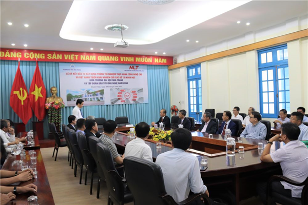Trường ĐH Nha Trang hợp tác với Tập đoàn Đầu tư công nghệ Nam Long xây dựng phòng thí nghiệm thực hành công nghệ cao