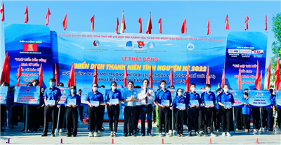 Trường ĐH Nha Trang phối hợp tổ chức Lễ ra quân chiến dịch tình nguyện hè 2022, hưởng ứng ngày Môi trường thế giới