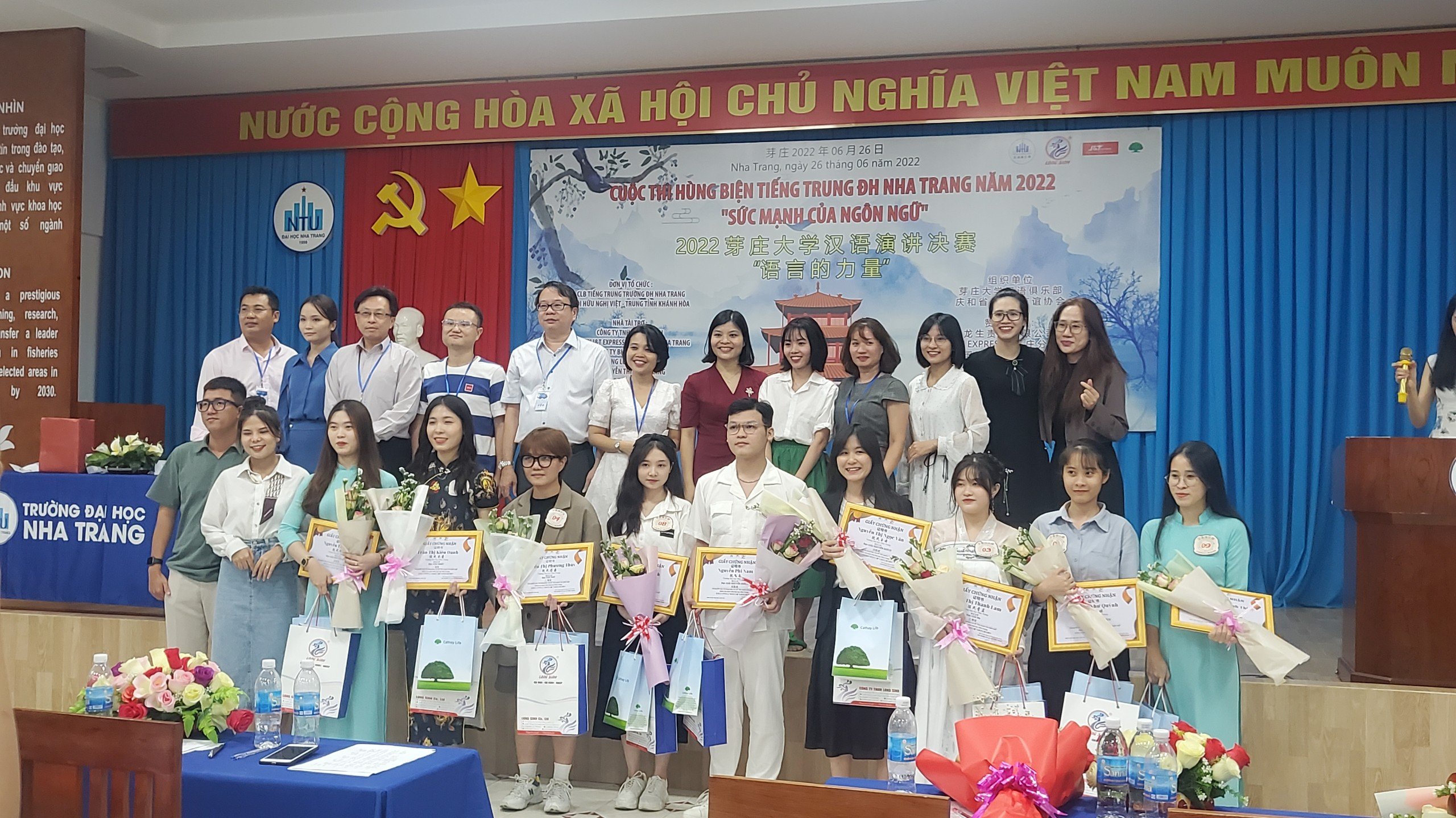 Chung kết Cuộc thi hùng biện tiếng Trung lần thứ Nhất tại Trường Đại học Nha Trang