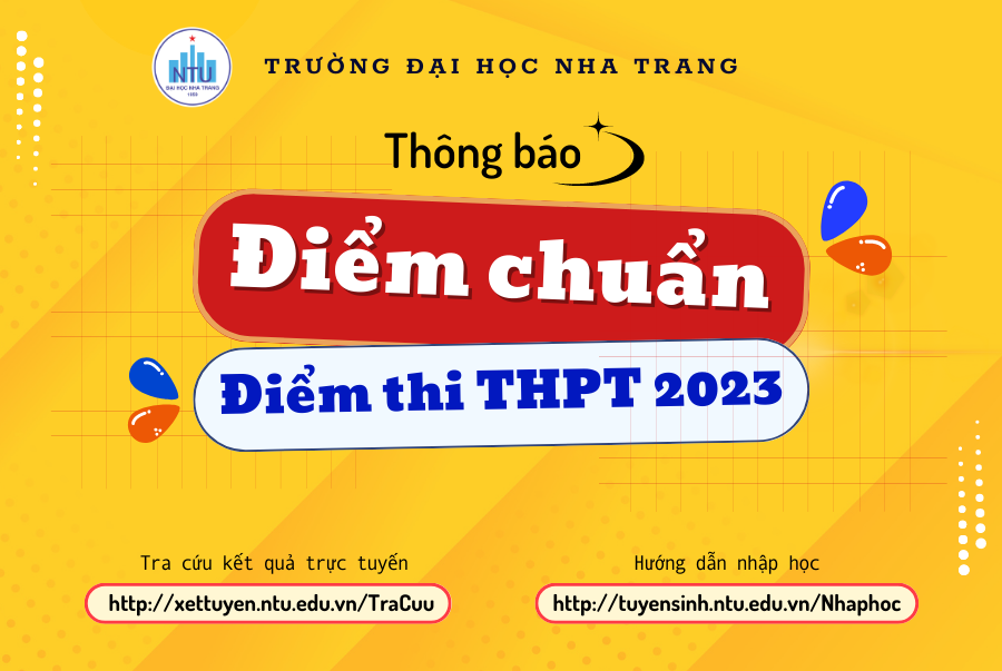 Công bố điểm chuẩn tuyển sinh đại học, phương thức điểm thi THPT năm 2023