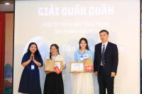 Sinh viên Trường ĐH Nha Trang đạt giải cao nhất tại Chung kết cuộc thi hùng biện tiếng Trung tỉnh Khánh Hòa năm 2023