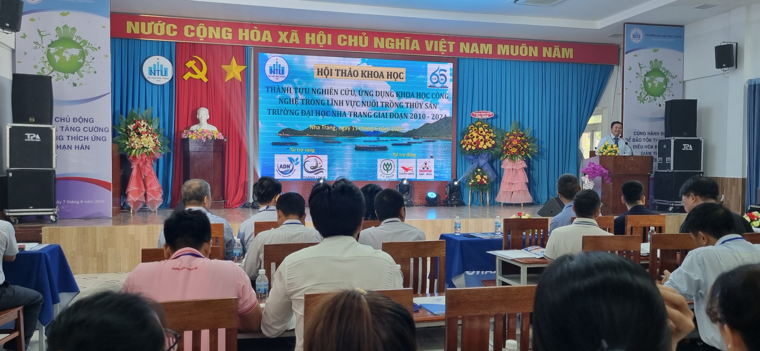 Hội thảo khoa học cấp Trường  “Thành tựu nghiên cứu, ứng dụng khoa học - công nghệ trong nuôi trồng thủy sản phục vụ đào tạo, phát triển kinh tế, xã hội của Trường Đại học Nha Trang giai đoạn 2010 – 2024”