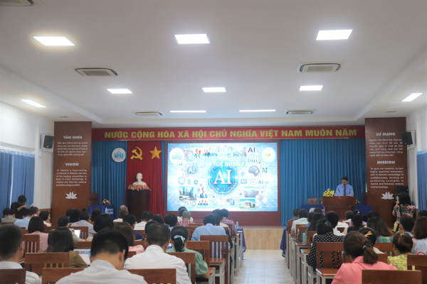 Diễn đàn “Khánh Hòa tạo đột phá từ trí tuệ Nhân tạo (AI)” diễn ra tại Trường ĐH Nha Trang