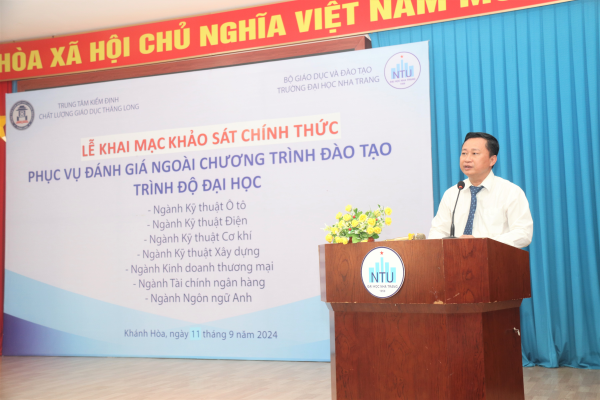 Khai mạc đợt khảo sát chính thức đánh giá ngoài  07 chương trình đào tạo tại Trường Đại học Nha Trang