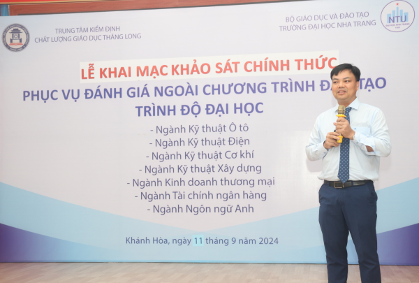 Khai mạc đợt khảo sát chính thức đánh giá ngoài  07 chương trình đào tạo tại Trường Đại học Nha Trang