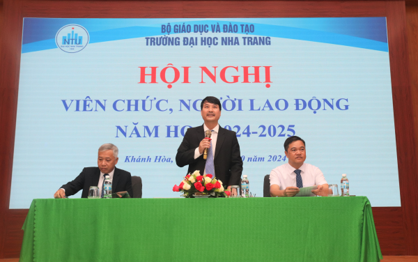 Trường Đại học Nha Trang tổ chức  Hội nghị viên chức, người lao động năm học 2024 – 2025