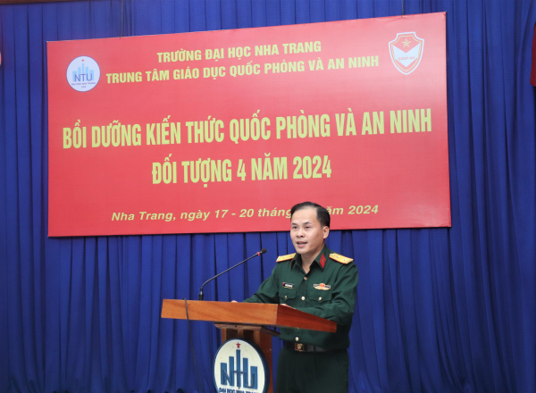 Trường Đại học Nha Trang tổ chức  lớp Bồi dưỡng kiến thức quốc phòng và an ninh năm 2024