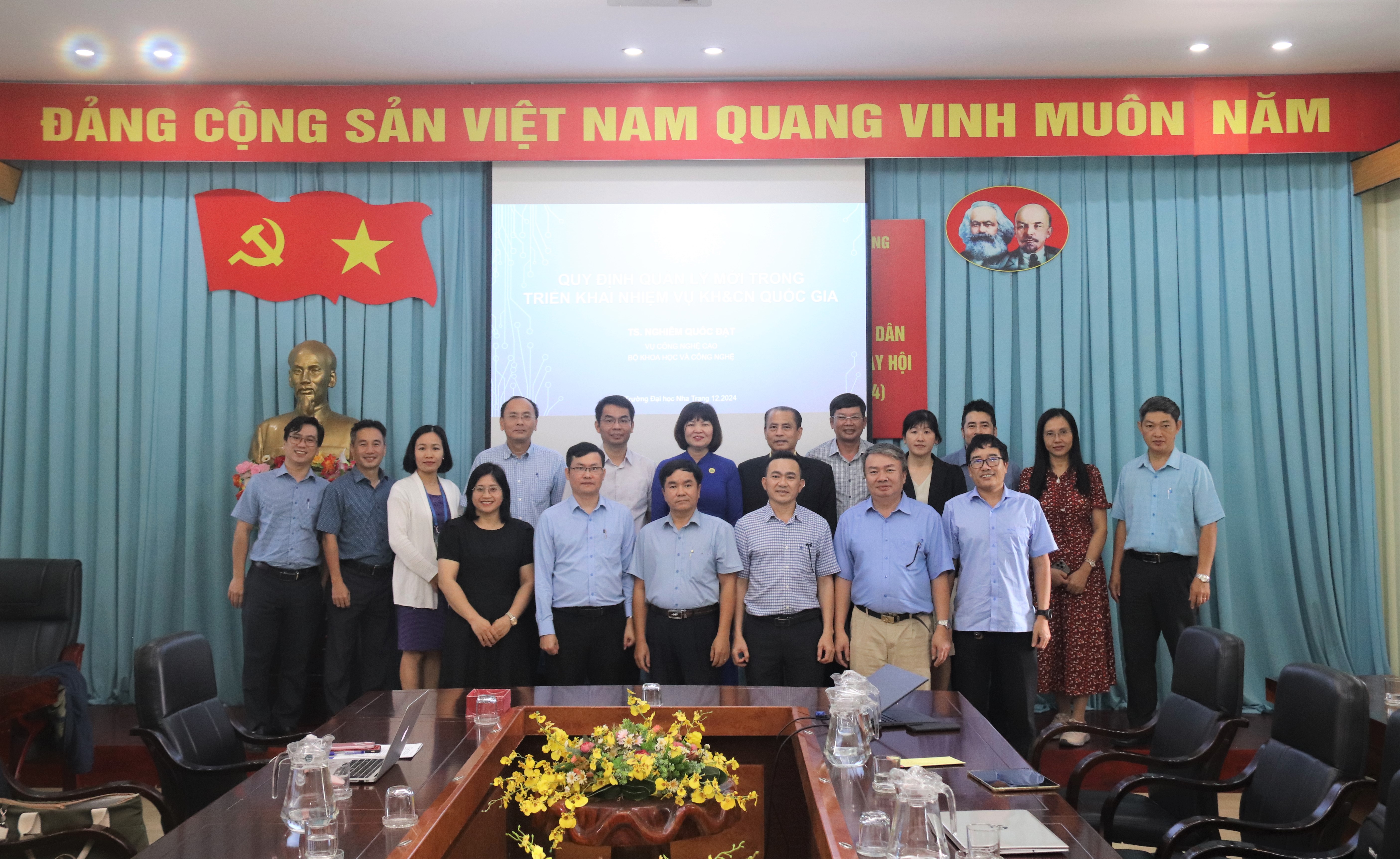 Trường Đại học Nha Trang tổ chức buổi chia sẻ thông tin các chương trình khoa học và công nghệ mới