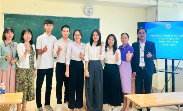 Hoạt động nghiên cứu khoa học của sinh viên Khoa Du lịch, giai đoạn 2023-2025