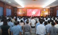 Trường Đại học Nha Trang tổ chức Lễ chào cờ Quý III năm 2025