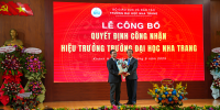 Bộ trưởng Nguyễn Kim Sơn trao Quyết định công nhận Hiệu trưởng Trường Đại học Nha Trang nhiệm kỳ 2020-2025