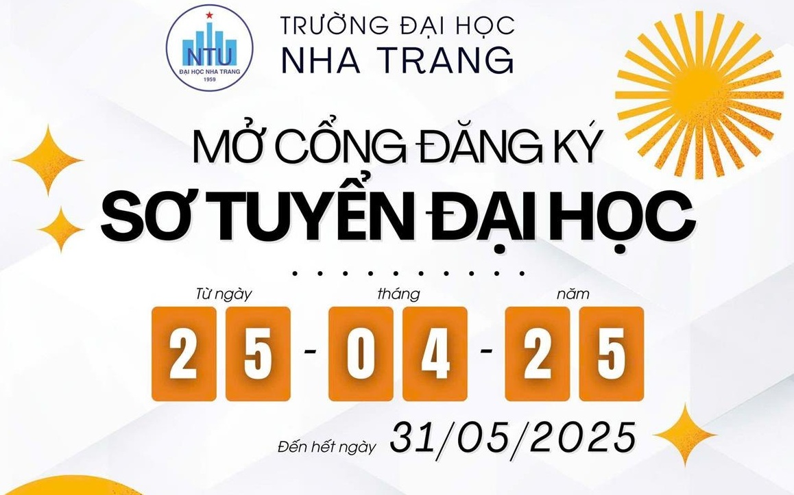 Trường ĐH Nha Trang mở cổng sơ tuyển đại học năm 2025